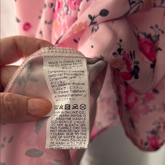 SHEIN Maternity Floral Print Dress With Floral Flounce Sleeves - Picture 12 of 15